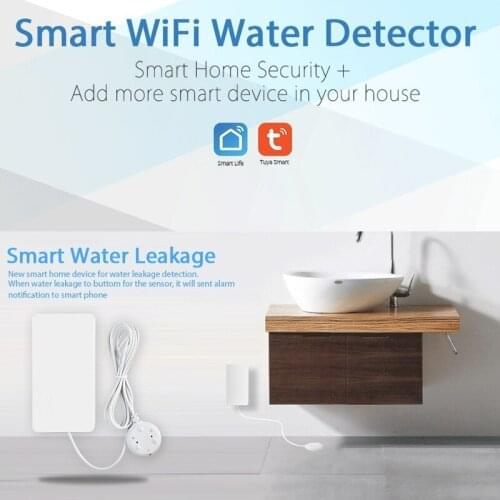WIFI Water Leakage Detector Smart Home Alarm Tuya Smart Water Level Sensor Home Alarm System Water Leak Security Alarm System