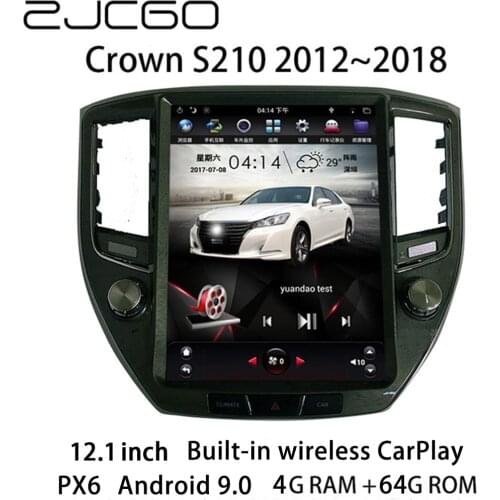 Car Multimedia Player Stereo GPS DVD Radio Navigation Android Screen for Toyota Crown S210 2012 2013 2014 2015 2016 2017 2018