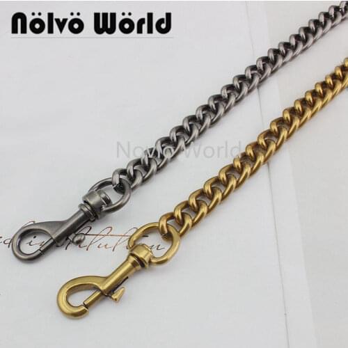 1-5-10 pieces,13mm wide alumium roller chain with swivel hook, 60-130cm roll chain for female bag handbag purse