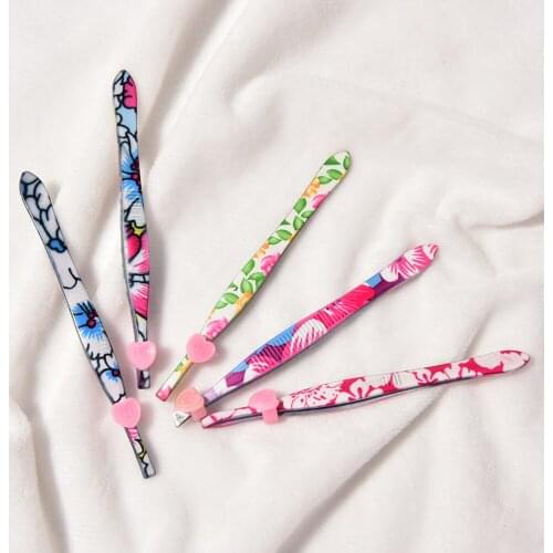 1pcs Face Hair Removal Eyebrow Tweezers Stainless Steel Flower Eye Brow Trimmer Eyelash Clip Cosmetic Makeup Tool