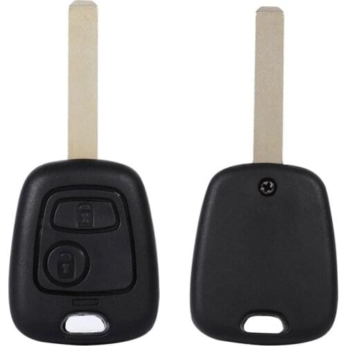 2 Buttons Uncut Blank Blade Remote Car Key Fob Shell Case For Peugeot 107 207 307 407