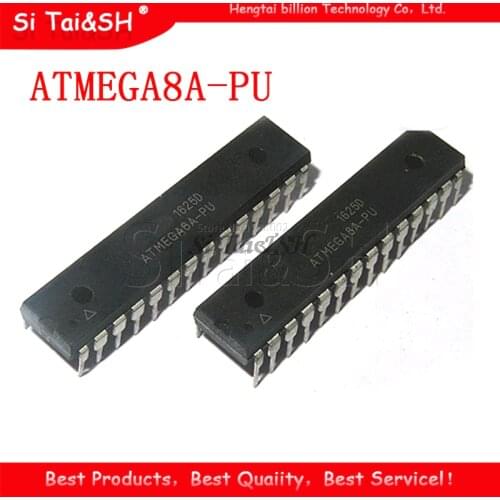 2PCS ATMEGA8A-PU DIP ATMEL ATMEGA8A ATMEGA8-PU DIP20 Programmable Flash