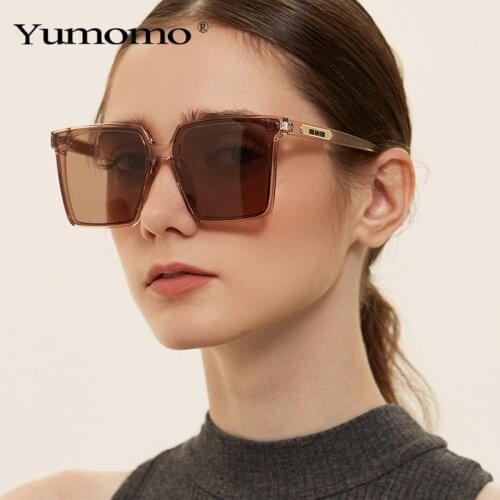 2021 Square Oversized Luxury Brand Designer Sunglasses Women Fashion Vintage Sun Glasses Ladies Shades UV400 Eyewear For Female