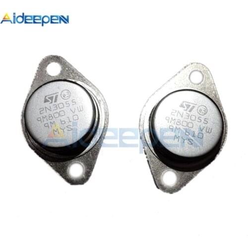 5Pcs 2N3055 TO-3 15A 60V NPN AF Amp Audio Power New Original IC Chip