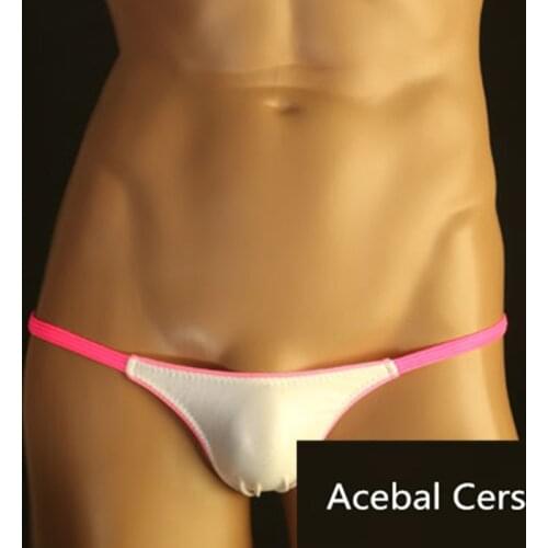 Acebal Cers 2019 mens underwear sexy nylon Bikini mens underwear sexy low waist shorts panties. Penis sleeve M L XL XXL size