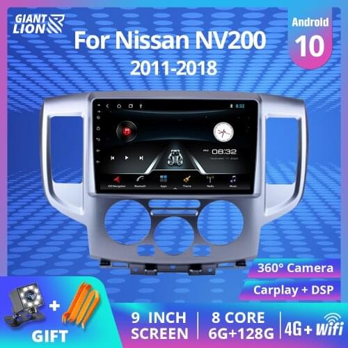 2din Android 9.0 Car Radio For Nissan NV200 2011 2015 2016 2017-2018 2din Car Multimedia Player Auto Radio Head Unit Stereo DVD