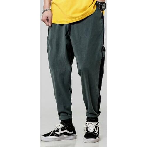 Nice Mens Jogger Trousers Hip Hop Summer Casual Street Male Ankle-Length Harem Pants Loose Streetwear Mens Sweatpants