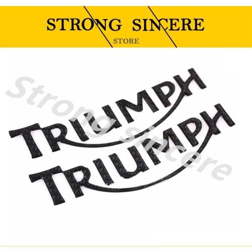 Black Carbon Motorcycle Emblem Badge Decal 3D Tank Wheel Logo TRIUMPH" Sticker For ALL TRIUMPH DAYTONA 600/6