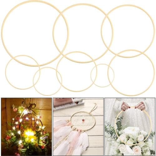 10-30cm Wooden DIY Handmade Garland Versatile Bamboo Circle Ring Hanging Wedding Embroidery hoop art craft cross Stith Decor
