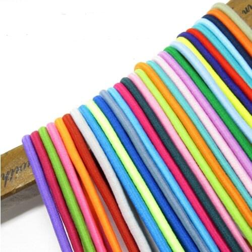5meters 25colors Elastic headband 2.5mm Round Elastic Band Rubber Elastic Rope Jewelry Bracelets rope Outdoor rope E-2