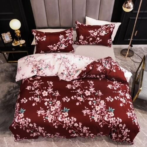 Printed Bedding Sets Comforter Quilt Cover Duvet Set Double King Queen Double Single Size Home Textile