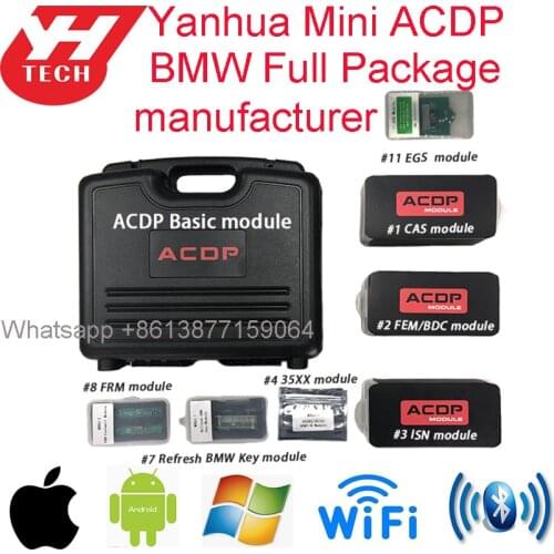 Yanhua Factory Supply Mini ACDP Programmer for BM W CAS1/2/3/3+/4/4+ FEM/BDC Key/mileage program DME ISN refresh key FRM EGS
