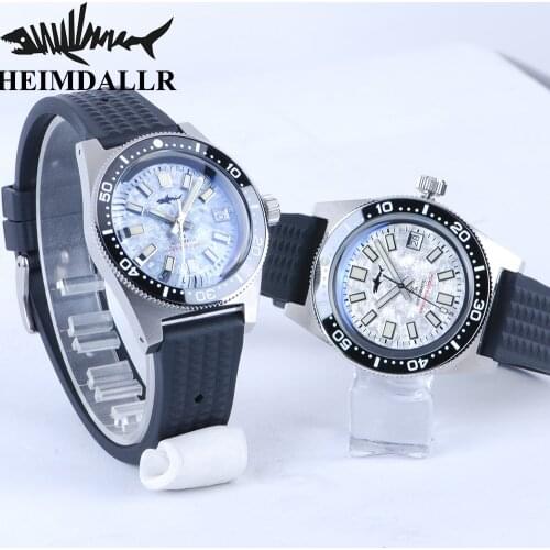 HEIMDALLR 62MAS Diver Watch Men Mechanical Self Winding NH35A C3 Luminous Dial Automatic Movement Sapphire Glass Wristwatch