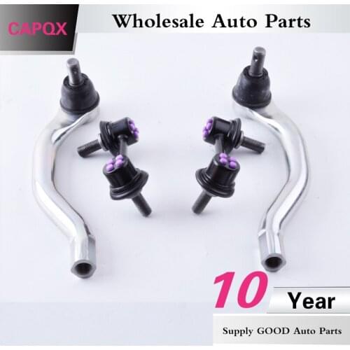 CAPQX 4PCS Tie Rod End & Front Sway Bar Link STABILIZER LINK For HONDA CIVIC FA1 FD1 FD2 2006 2007 2008 2009 2010 2011