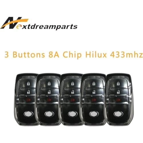 Genuine Car Key for Toyota Hilux 433mhz 3 buttons 8A Chip BM1EW