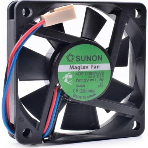 Original KDE1206PHV2 6cm 6015 60x60x15mm 60mm fan 12V 1.1W power charger cooling fan