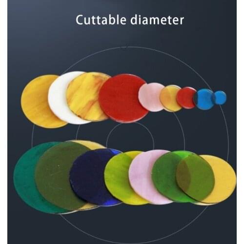 Glass Straight Cutting Blade, 3-15mm Glass Tile Cutter Head Replacement, Glass Cutter Tool Kit for Glass Bottles