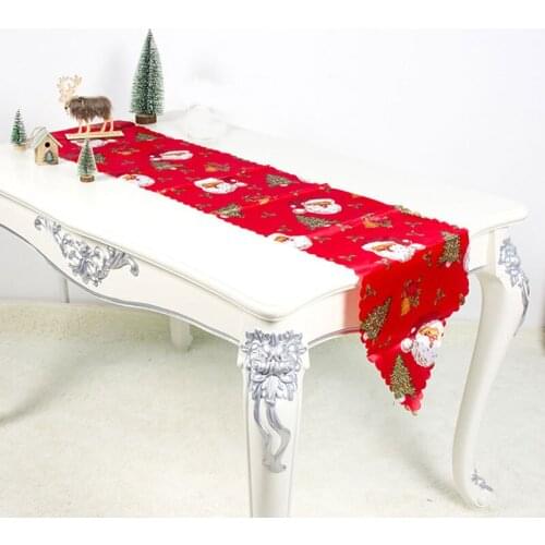 Multicolor Christmas Decoration Party Table Flags Creative Dining Table Cover Table Flag For Party New Year Decoration Accessory