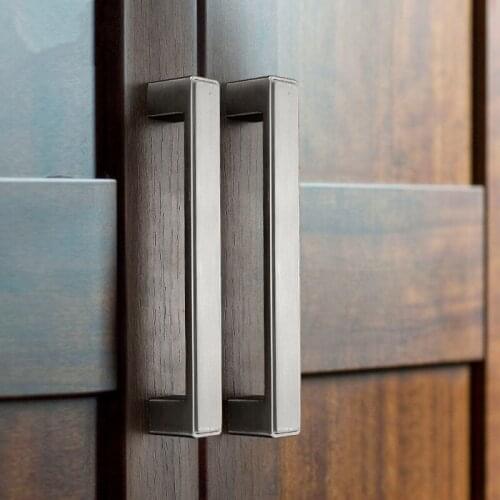 Aluminum Dresser Knobs Drawer Knob Pull Kitchen Cabinet Handles Pulls Black Furniture Door cupboard Wardrobe handle