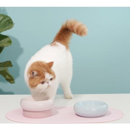 Pet placemat, cat placemat, dog placemat, silicone anti-spill placemat, non-slip waterproof mat, anti-leakage meal