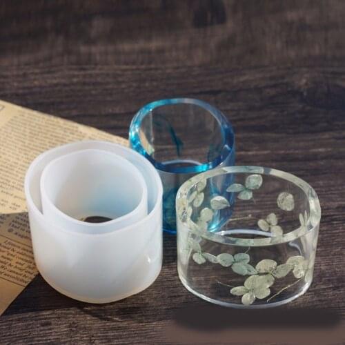 Silicone Resin Oval Shape Bracelet Mold Resin Molds For Jewelry 1 Piece