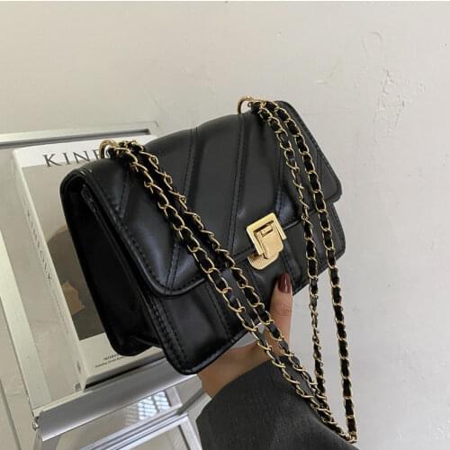 Crossbody Bag for Women Bag Shoulder Bag Designer Handbag Purse All-match PU Leather Chain Diamond Lattice 2021 Fashion Luxury
