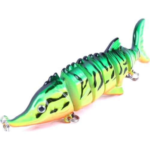 11cm 16g Sinking Wobblers Fishing Lure Multi Jointed Swimbait 7 Segment Artificial Hard Bait Jerkbait Crankbait Deep Diving Lure
