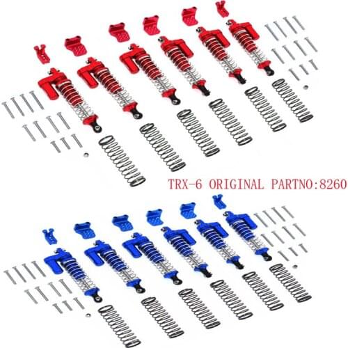 TRAXXAS TRX-6 MERCEDES-BENZ-88096-4 ALUMINUM L-SHAPE PIGGY BACK SPRING DAMPERS 90MM+ADJUSTABLE DAMPER MOUNT 8260
