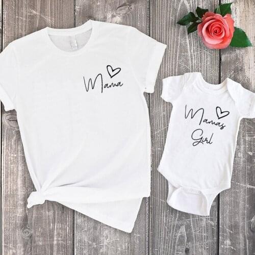 Mum and Daughter Shirt Mum and Son Matching Tshirt Personalized Graphics Printed Cotton Tees Mothers Day Summer Kids Clothes T