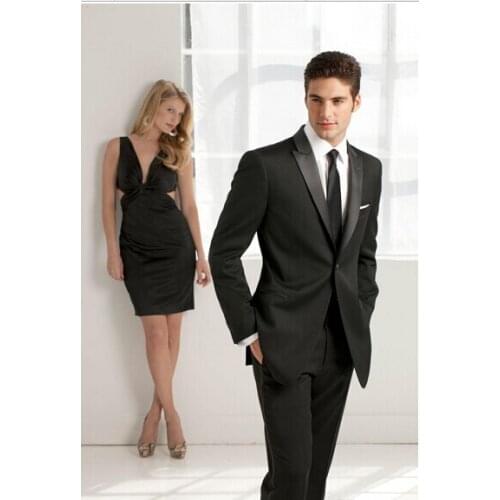 2018 new "simple classic style of mens suit wedding dress/custom/man suit man coat slim fit pants jacket (jacket + pants + tie)