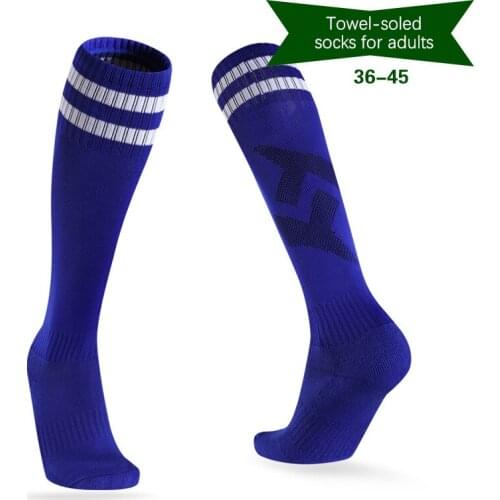 3 Pairs/Mens Cycling Socks Men Cotton Cushion Striped Football Sports Socks Man Quality Wicking Comfort Breathable High Socks