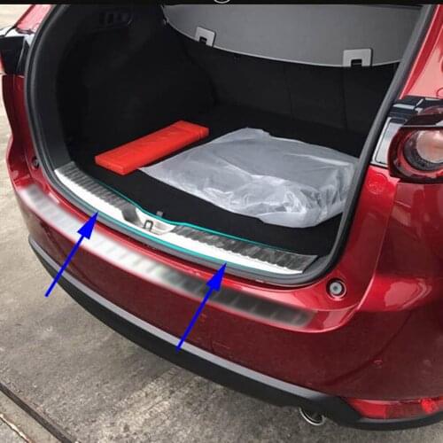 Accessories Fit For Mazda CX-5 KF 2017 2018 2019 Rear Tail Gate Bumper Lid Sill Cover Trim Stripe Exterior Parts Stainless Steel