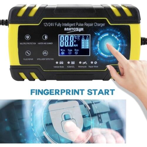 12V/24V automatical Portable Motorcycle Car Charger Intelligent Fast Power Charging With overcharge protection