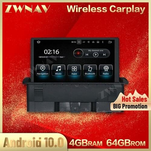 4G+64GB Android 10.0 screen Car multimedia player For Audi A1 2011 2012 2013-2015 GPS Navi Auto audio radio stereo IPS head unit
