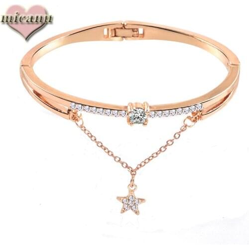 Pulsera Kpop Pentagram Crystal Cadena Luxury Jewelry Designers Bracelets for Women Wholesale Charms Gifts Lote Bisutería Pride