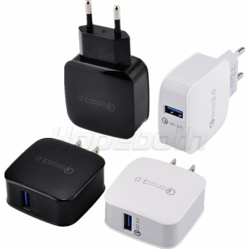 Fast QC3.0 Eu US AC Home Travel Wall Charger Auto Power Adapter For Iphone 7 8 11 XR Samsung s10 s20 android phone pc