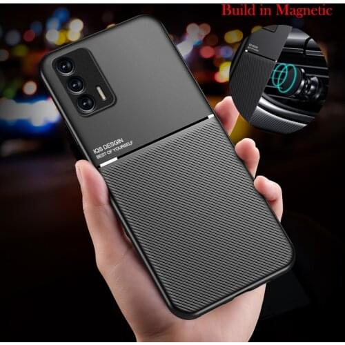 Fashion Slim Matte Leather Phone Case for Oppo Reno 10X 2 2Z 3 4 5 Lite Realme GT Neo XT X2 X 5 6 7 Pro Magnet Car Holder Cover