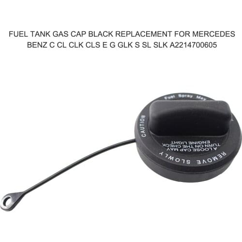 Fuel Tank Gas Cap Black Replacement for Mercedes Benz C CL CLK CLS E G GLK S SL SLK A2214700605 Dropship