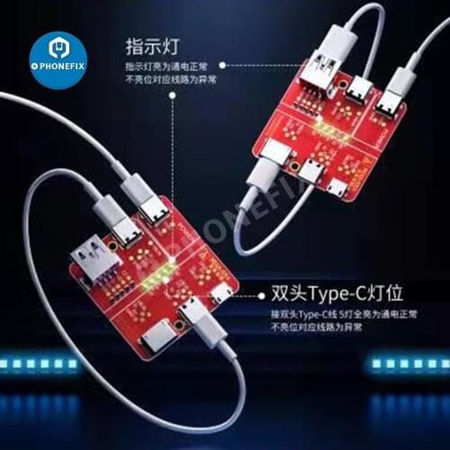 QianLi Mega-iDea Data Cable On-Off Detection Board for USB Type-C MICRO Lightning Data Line Rapid Diagnostic Test Board