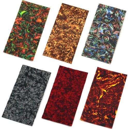 2 Pcs Celluloid Guitar Head piece Veneer Electric Guitar Pickguard Scratch Plate Body Guard Material 200*100*1mm