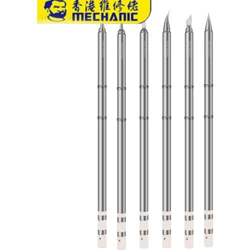 MECHANIC T12 Series Soldering Iron Tips Cautery Tip Heating Core Rapid Heating For Soldering Iron Welding Head Soldering Station