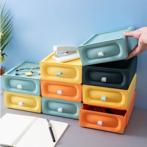 Desktop Storage Drawer Box Cosmetic Shelf Office Student Sorting Storage Cabinet