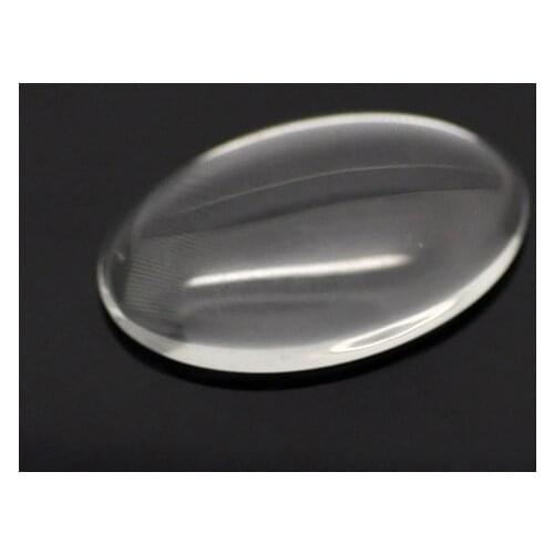 10pcs 35x25mm Oval Domed Magnifying Clear Glass Cabochon Scrapbooking Embellishments DIY Accessories