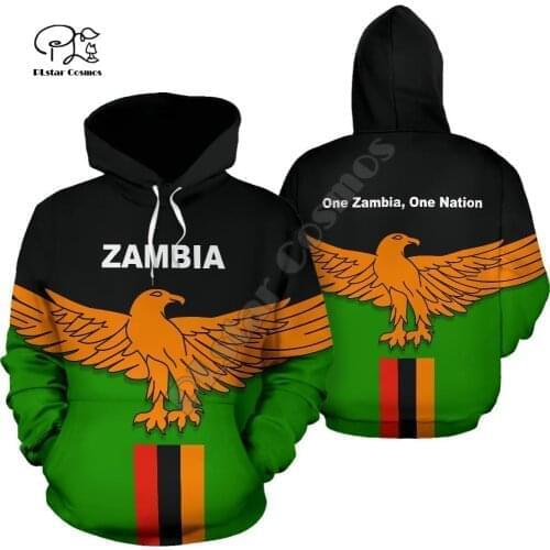 PLstar Cosmos Newest Africa Zambia Country Flag Tribe Culture Tattoo Pullover 3DPrint Men/Women Harajuku Autumn Funny Hoodies 15