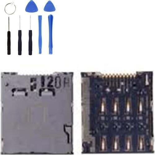 SIM Card Connector sim Socket Holder SIM Card Slot Socket Repair Kit Gift FOR Samsung A8 2018 A530