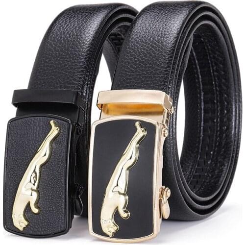 Peikong luxury automatic buckle high quality brand leather male fashion black waist feragamo belt for men designer mens belts