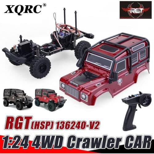 Rc car HSP RGT 136240 V2 1/24 RC Car RTR 4WD 15km/h Radio Control Crawler Car Off Road Vehicle Models Toys Gifts