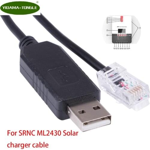FTDI USB RS232 Serial to RJ12 6P6C Adapter Converter Network Cable for SRNC ML2430 Solar Charger mppt solar charger controller
