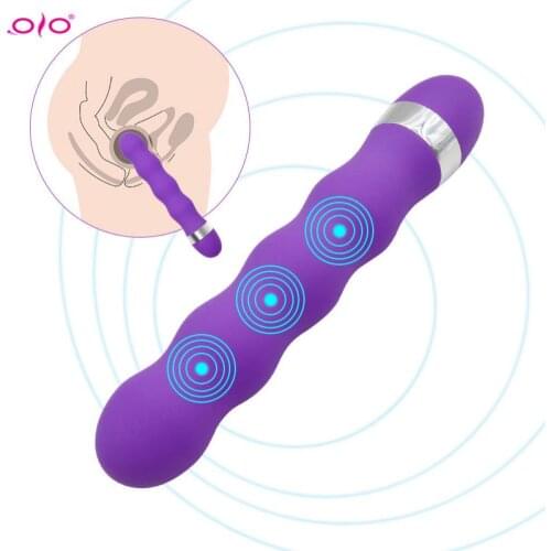 OLO Big Dildo Vibrator Stick Sex Toys AV Bar Threaded Vibrator Female Massager G-Spot Masturbator Clitoris Stimulator