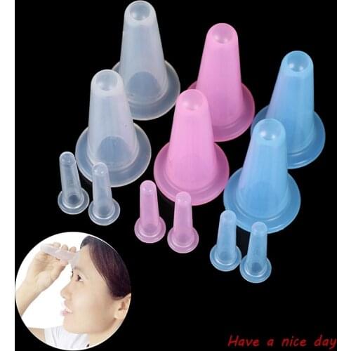 5pcs Vacuum Cupping Cans For Massage Ventosa Celulitis Suction Cup Chinese Suction Cups Face Neck Massage Cans Anti Cellulite